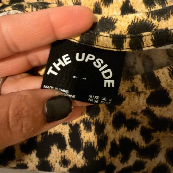 The Upside Leopard Print Muscle Tank Top size 4 - Picture 7 of 9